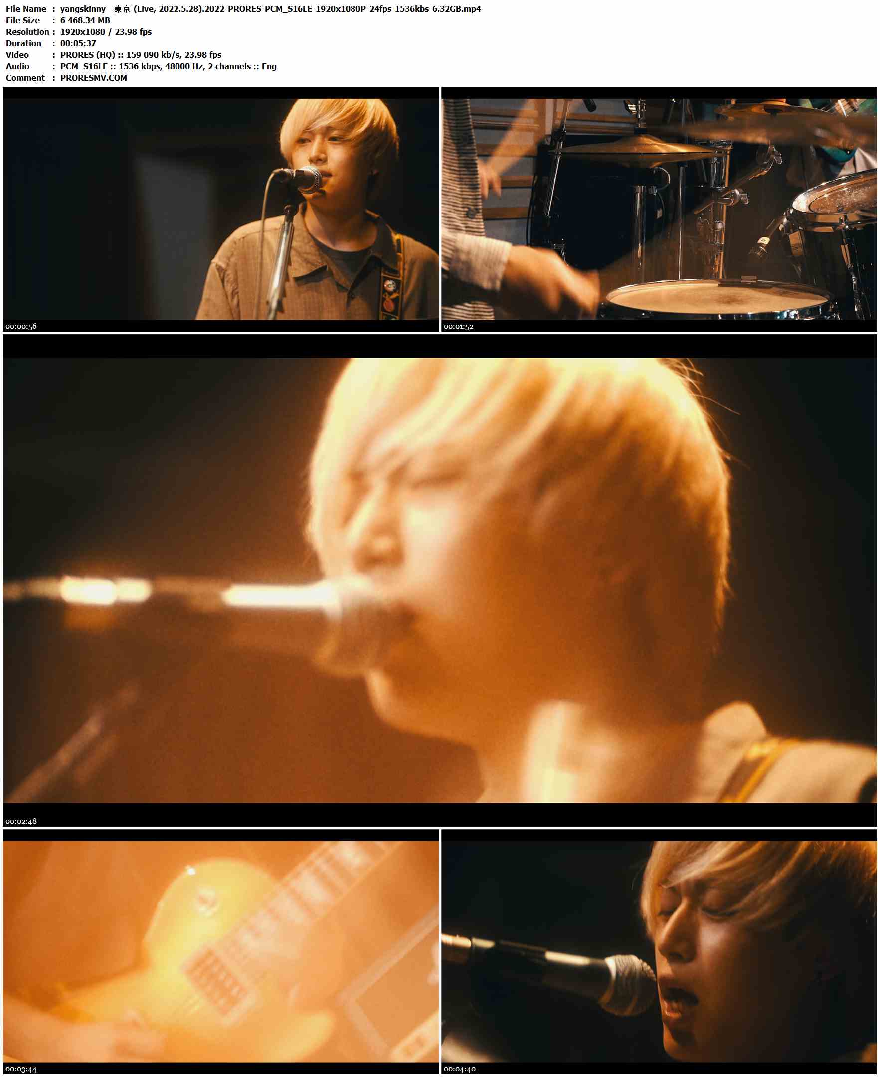 yangskinny - 東京 (Live, 2022.5.28).2022-PRORES-PCM_S16LE-1920x1080P-24fps-1536kbs-6.32GB官方MV_高清MV